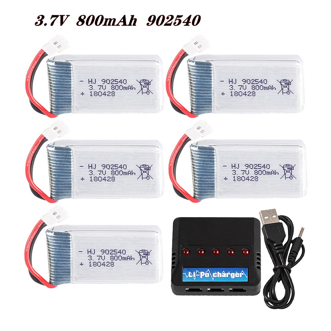 Drone Gimbal Controller - 3.7V 800mAh 902540 25C Lipo Batterij