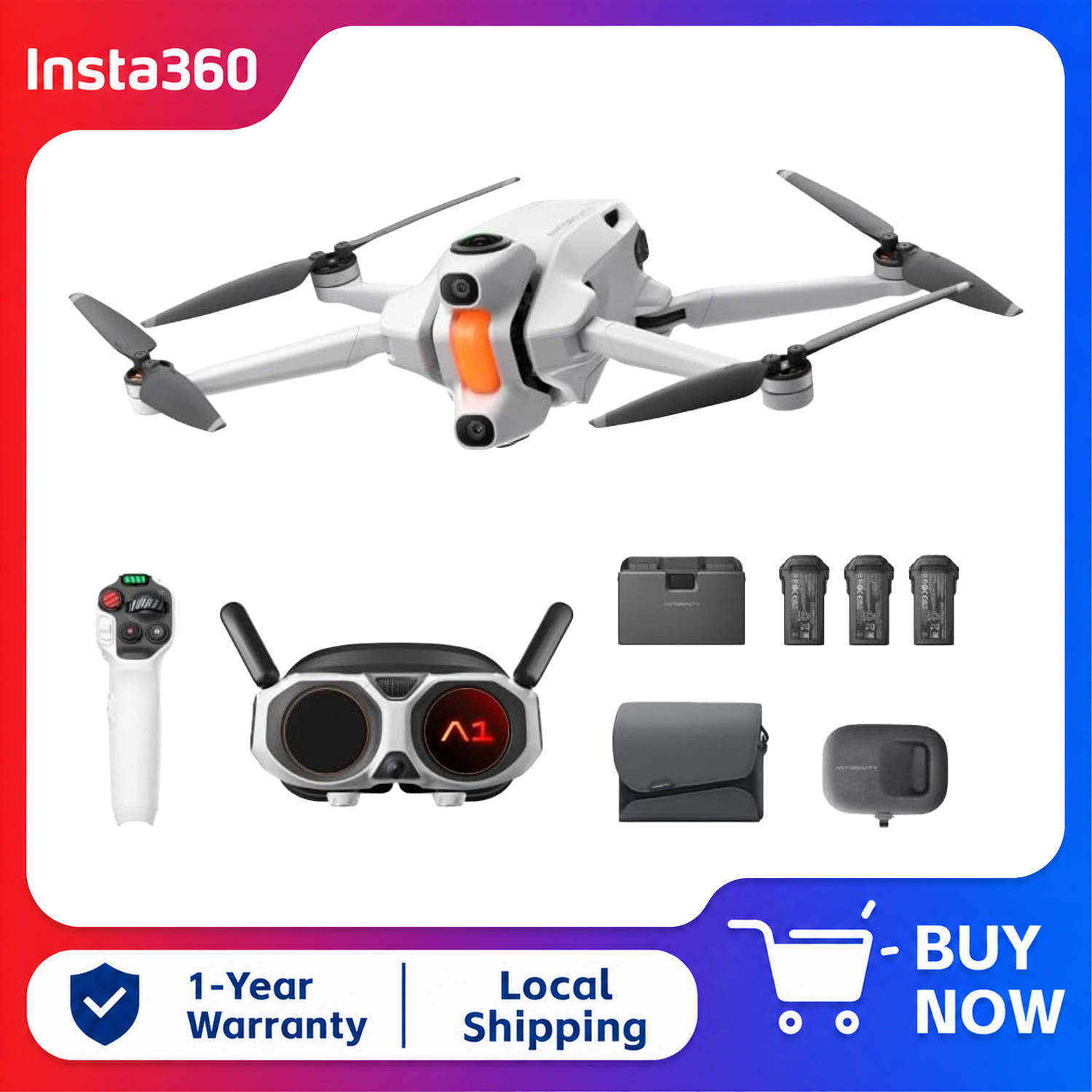 Insta360 Antigravity A1 Explor - Drone Gimbal For Insta360 recensie en prijs